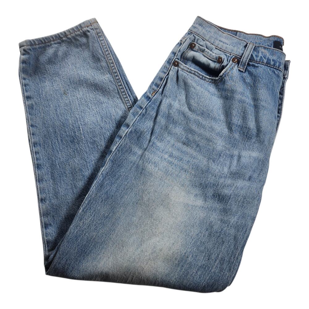 Aeropostale Button-Fly Mom Denim Jeans Light-Wash Women's Size 8